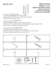 West Elm 2040293 Instrucciones De Ensamblaje