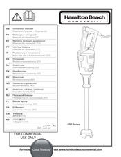 Hamilton Beach HMI Serie Manual De Operación