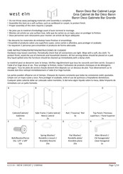 West Elm 1388966 Instrucciones De Ensamblaje