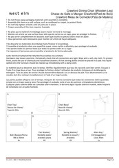 West Elm Crawford Instrucciones De Ensamblaje