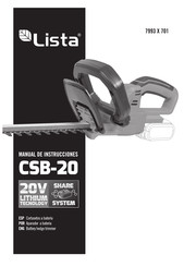 Lista CSB-20 Manual De Instrucciones