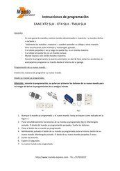 Faac XT2 SLH Instrucciones De Programacion