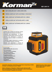 Korman tx 504114 Manual De Instrucciones