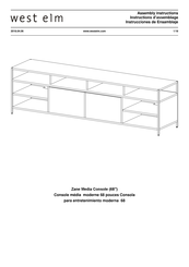 West Elm Zane Media Console Instrucciones De Ensamblaje