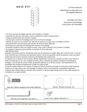 West Elm 9634551 Instrucciones De Ensamblaje