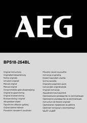 AEG BPS18-254BL Manual Original