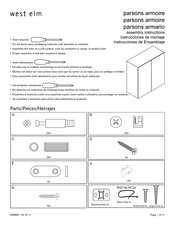 West Elm 608869 Instrucciones De Ensamblaje