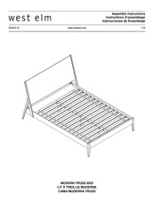 West Elm MODERN TRUSS BED Instrucciones De Ensamblaje