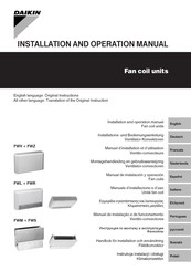 Daikin FWL+FWM+FWR+FWS Manual De Instalación Y Operación