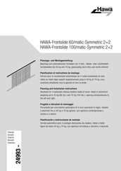 hawa HAWA-Frontslide 100/matic-Symmetric 2+2 Planificación Y Instrucciones De Montaje