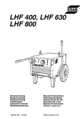 ESAB LHF 400 Instrucciones De Uso