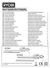 Ryobi RHT500R Traducción De Las Instrucciones Originales