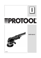 Protool RGP 80-8 E Manual Del Usuario