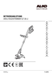 AL-KO GT 36 LI Manual De Instrucciones