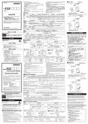 Omron E3Z Serie Manual De Instrucciones