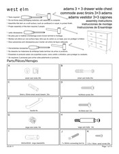 West Elm adams Instrucciones De Ensamblaje