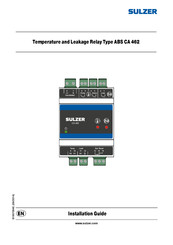 Sulzer ABS CA 462 Guia De Instalacion