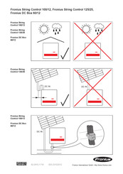 Fronius String Control 100/12 Manual Del Usuario