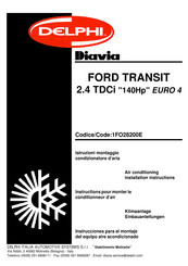 Delphi Diavia 1FO28200E Instrucciones Para El Montaje