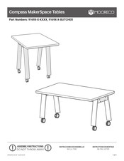 Mooreco Compass MakerSpace 9169 Serie Instrucciones De Ensamblaje