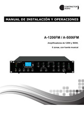 Contractor Audio A-1206FM Manual De Instalación Y Operaciones