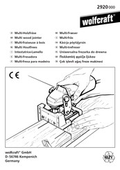 wolfcraft 2920000 Manual Del Usuario