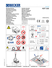 Becker KDT 3.60 Instrucciones Para El Manejo