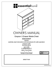 Essential Home Grayson 3 Manual Del Propietário