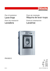 Miele professional PW 6323 D Manual De Instalación