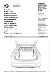 Volkswagen 5NA 017 221 Instrucciones De Montaje