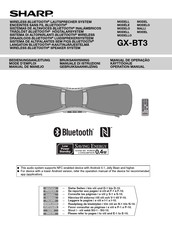 Sharp GX-BT3 Manual De Manejo