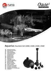 Oase Aquarius Fountain Set 2500 Instrucciones De Uso