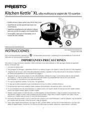 Presto Kitchen Kettle XL Manual De Instrucciones