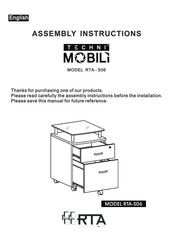 Techni Mobili RTA-S06 Instrucciones De Ensamblaje