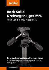 Rollei Rock Solid 3-Way Head M Instrucciones De Uso