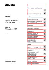 Siemens SIMATIC C7-624 Manual Del Usuario