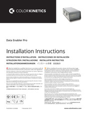 Color Kinetics Data Enabler Pro Instrucciones De Instalación