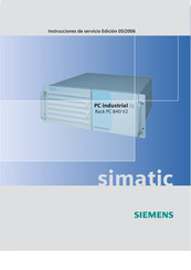 Siemens simatic RACK PC 840 V2 Instrucciones De Servicio