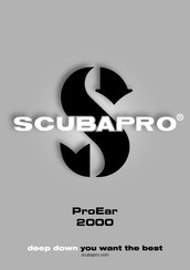 Scubapro ProEar 2000 Instrucciones De Uso