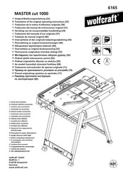 wolfcraft MASTER cut 1000 Traducción Del Manual De Instrucciones Original