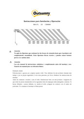 Outsunny 840-151 Instrucciones Para Instalación Y Operación