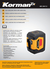 Korman tx 504112 Manual De Instrucciones