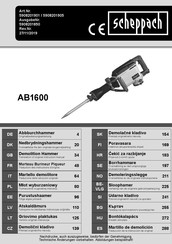 Scheppach AB1600 Traducción De La Instrucción De Original