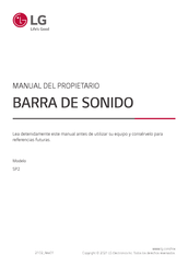 LG SP2 Manual Del Propietário