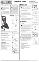 Craftsman 2200 MAX PSI Guia De Inicio Rapido