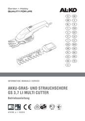 AL-KO GS 3,7 Li Manual De Instrucciones