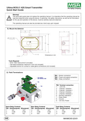 MSA Ultima MOS-5 H2S Guia De Inicio Rapido