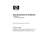HP Compaq dx2100 Microtorre Guía De Solución De Problemas