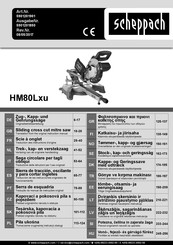 Scheppach HM80Lxu Traducción De Las Instrucciones Originales De Funcionamiento