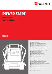Würth WPS 1224-700 Traducción Del Manual De Instrucciones De Servicio Original